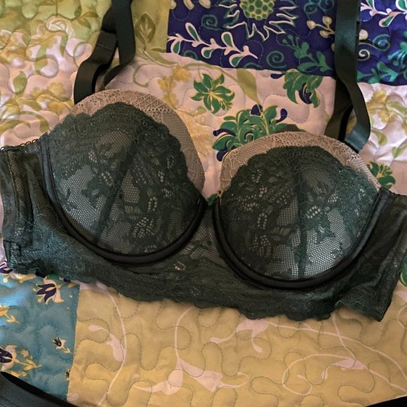 BLUSH Balconette Bra 34B & Boyshort M - Picture 3 of 6